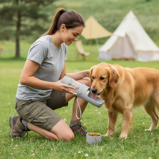 Pet‑Quench Travel Bottle- 'Convenience on the go!”